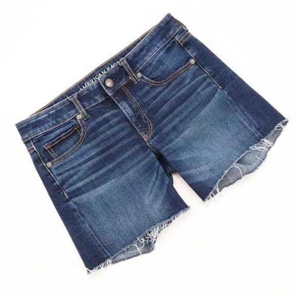 American Eagle Super stretch Denim Cutoff Shorts - Picture 1 of 11